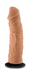 Lock on - Argonite - 8 Inch Dildo With Suction Cup Adapter - Mocha BL-51267